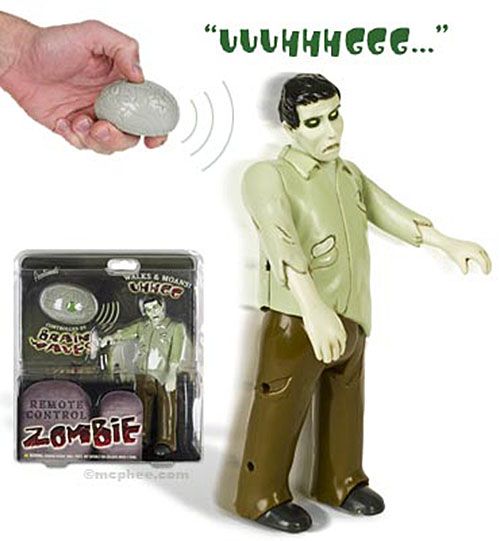 Remote Control Zombie Goofts, funny gifts, gags and pranks.